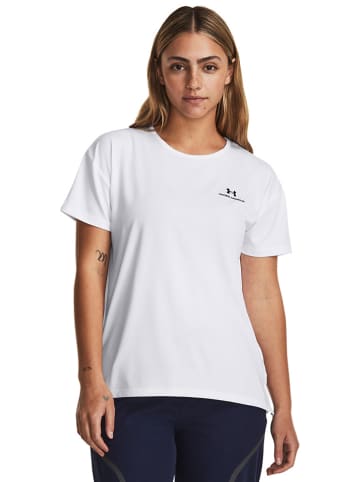 Under Armour Koszulka sportowa "Rush Energy" w kolorze białym