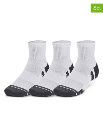Under Armour Skarpety (3 pary) "Performance" w kolorze czarno-białym