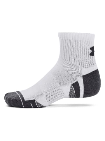 Under Armour Skarpety (3 pary) "Performance" w kolorze czarno-białym