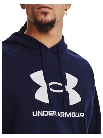 Under Armour Bluza "Rival" w kolorze granatowym