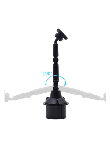 SmartCase Uchwyt samochodowy w kolorze czarnym na smartfon - wys. 18 cm