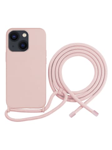 SmartCase Case w kolorze jasnoróżowym ze sznurkiem do iPhone 13/14