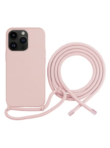 SmartCase Case w kolorze jasnoróżowym ze sznurkiem do iPhone 13 PRO