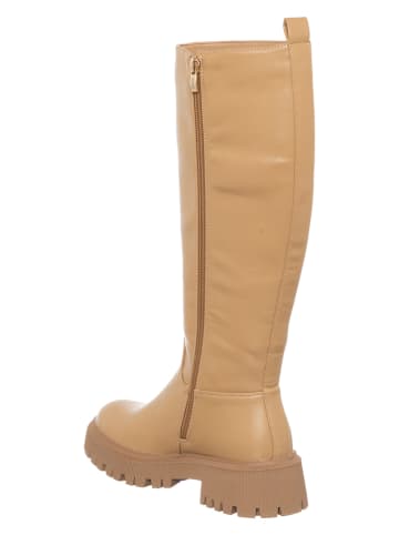 Patrizia Pepe Leren laarzen beige