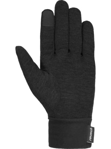Reusch Rękawiczki funkcyjne "Silk liner" w kolorze czarnym