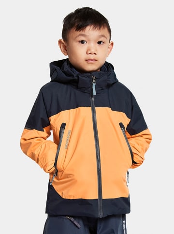 Didriksons Funktionsjacke "Ash" in Orange/ Schwarz