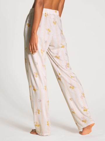 Calida Pyjama-Hose in Creme/ Gelb