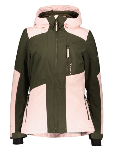 O`Neill Ski-/ Snowboardjacke "Cascade" in Khaki/ Rosa