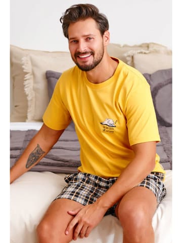 Doctor Nap Pyjama geel/zwart