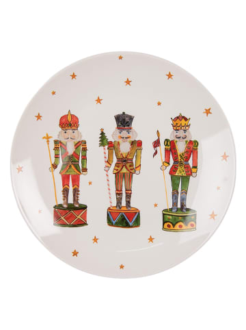 Clayre & Eef Frühstücksteller in Bunt/ Weiß - Ø 20 cm