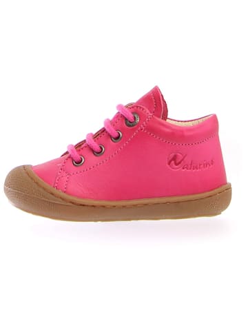 Naturino Skórzane buty "Cocoon" w kolorze różowym do nauki chodzenia