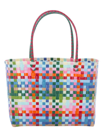 Overbeck and Friends Shopper "Tess" in Bunt in Bunt - (B)39 x (H)28 x (T)15 cm