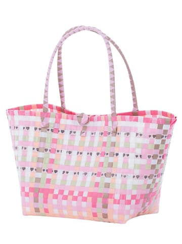 Overbeck and Friends Shopper "Lise" in Rosa - (B)34 x (H)20 x (T)26 cm