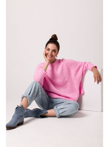 Be Wear Sweter w kolorze różowym