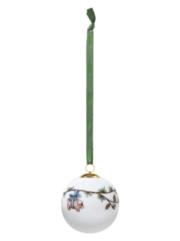 Kähler Kerstbal "Hammershøi Christmas" wit - Ø 6 cm