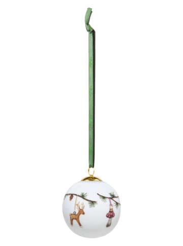 Kähler Weihnachtskugel "Hammershøi Christmas" in Weiß - Ø 6 cm