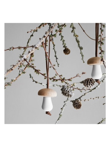 Rosendahl Decoratieve hanger "Forest Tales" wit/lichtbruin - (H)4,5 cm