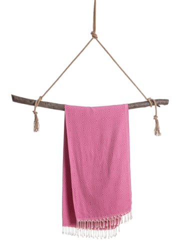 Towel to Go Hamamtuch in Pink - (L)180 x (B)100 cm