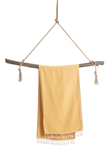 Towel to Go Hamamtuch in Gelb - (L)180 x (B)100 cm