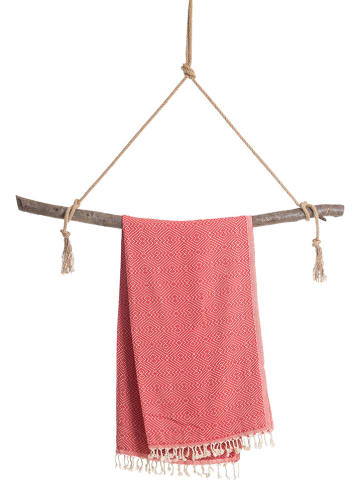 Towel to Go Hamamtuch in Rot - (L)180 x (B)100 cm