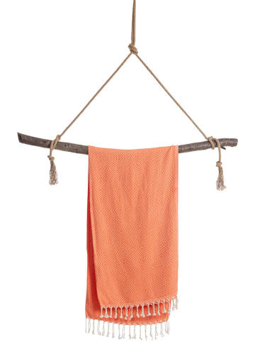 Towel to Go Hamamtuch in Orange - (L)180 x (B)100 cm