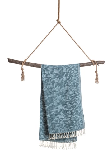 Towel to Go Hamamtuch in Petrol - (L)180 x (B)100 cm