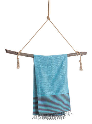 Towel to Go Hamamtuch in Hellblau - (L)180 x (B)100 cm