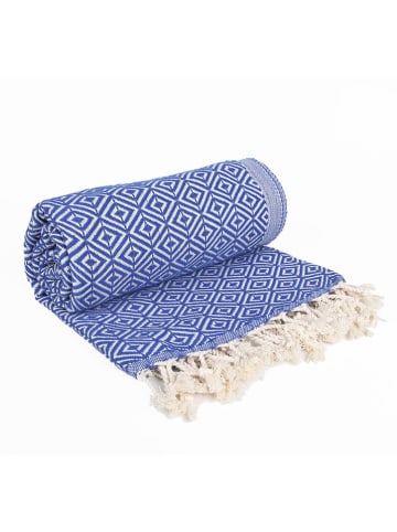 Towel to Go Hamamtuch in Blau - (L)180 x (B)100 cm