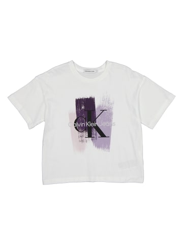 Calvin Klein Shirts in Weiß/ Lila