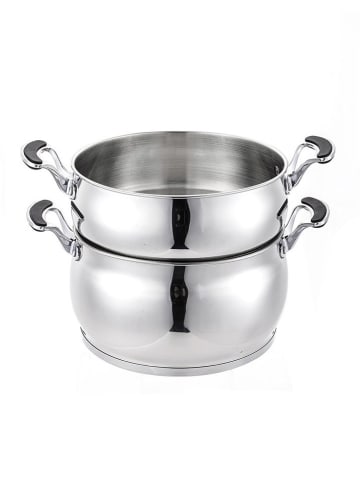 Laguiole 3-delige set: roestvrijstalen pan met deksel - Ø 26 cm