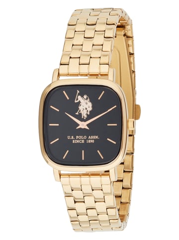 U.S. Polo Assn. Kwartshorloge goudkleurig/zwart