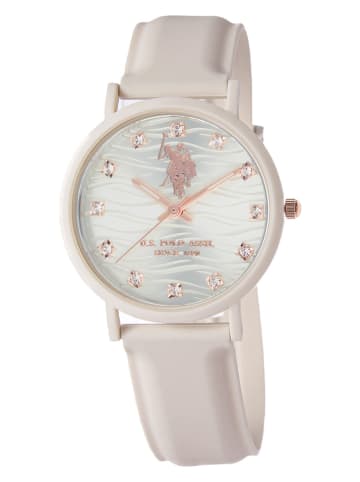 U.S. Polo Assn. Kwartshorloge crème