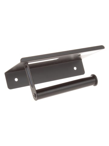 Wenko Toilettenpapierhalter "Walli" in Schwarz