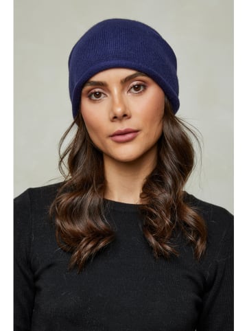 Soft Cashmere Mütze in Dunkelblau