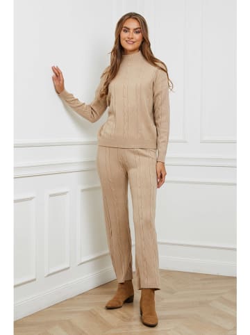 Soft Cashmere 2-częściowy zestaw w kolorze beżowym