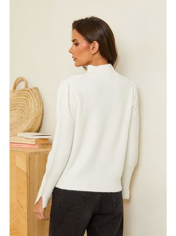 Soft Cashmere Pullover in Weiß