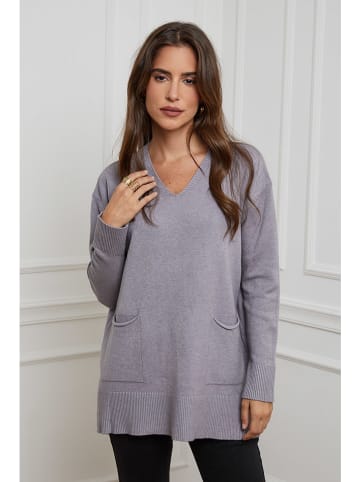 Soft Cashmere Sweter w kolorze szarym