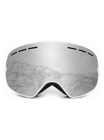 Oceanglasses Okulary narciarskie "Cervino" w kolorze biało-szarym