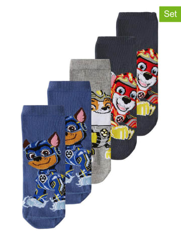 name it 5-delige set: sokken blauw/grijs
