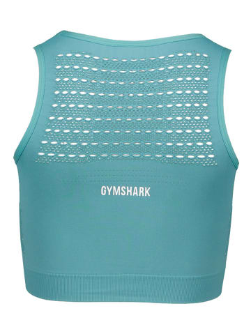 Gymshark Top sportowy "Energy" w kolorze turkusowym