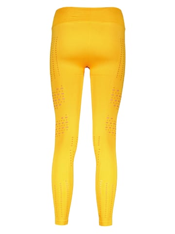 Gymshark Legginsy sportowe "Flawless" w kolorze żółtym