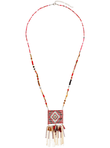 LA CHIQUITA Halskette mit Kristallen - (L)70 cm