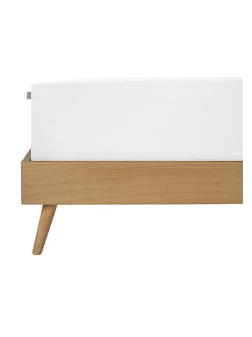 Schiesser Prześcieradło flanelowe "Finni" w kolorze białym na gumce