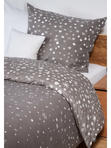 Schiesser Prześcieradło flanelowe "Finni" w kolorze białym na gumce