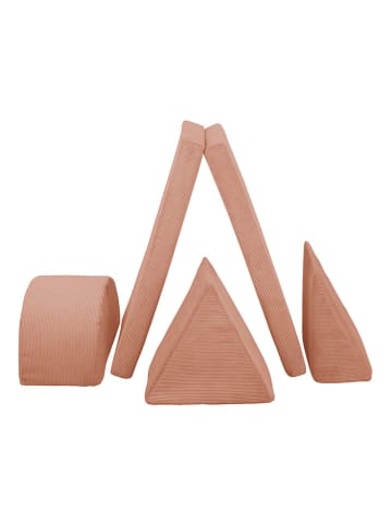 Folkifreckles Montessori-zitkussen "Triangle" lichtroze - vanaf 3 jaar