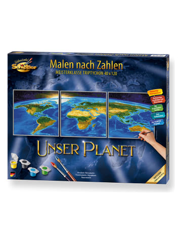 Schipper 3tlg. Malen nach Zahlen "Unser Planet (Tript.) - ab 12 Jahren