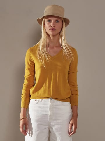 Rodier Wełniany sweter w kolorze żółtym
