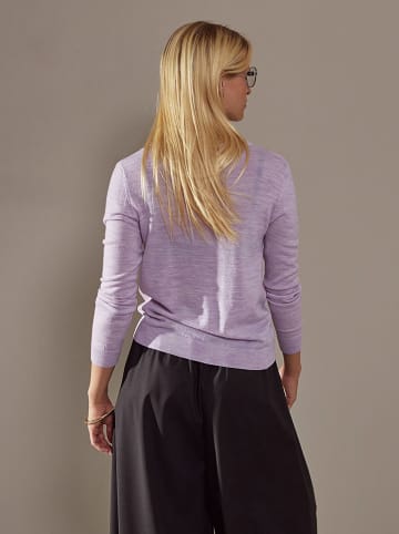 Rodier Wełniany sweter w kolorze fioletowym