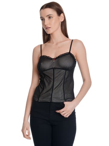 Vive Maria Top "Sweet Boudoir" in Schwarz