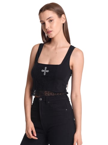 Vive Maria Top "Lace Vamp" zwart
